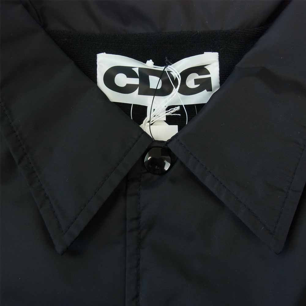 COMME des GARCONS コムデギャルソン SH-J0001-051-1-4 × STUSSY ステューシー バックプリント コーチジャケット ブラック系 L【新古品】【未使用】【中古】
