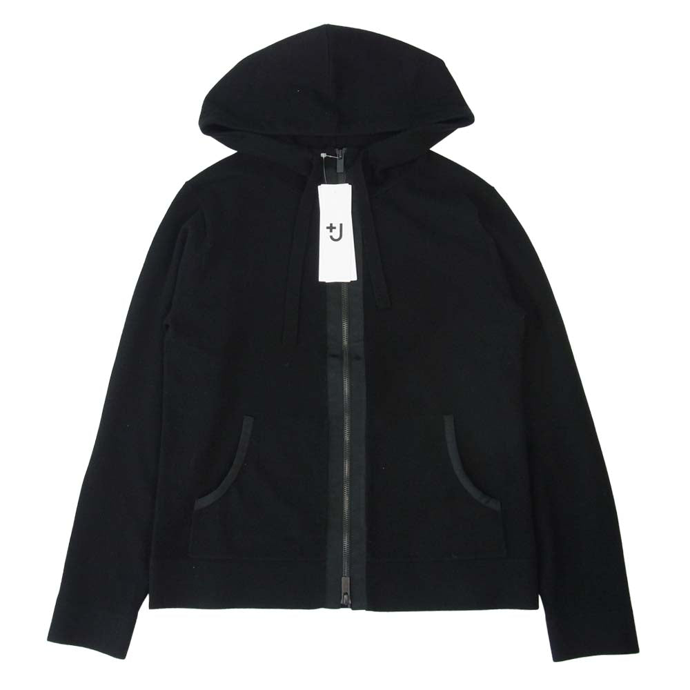 UNIQLO +J ユニクロ 351-445804 ジルサンダー カシミヤ ブレンド パーカ ブラック系 XS【美品】【中古】