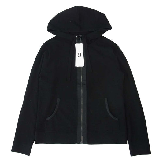 UNIQLO +J ユニクロ 351-445804 ジルサンダー カシミヤ ブレンド パーカ ブラック系 XS【美品】【中古】