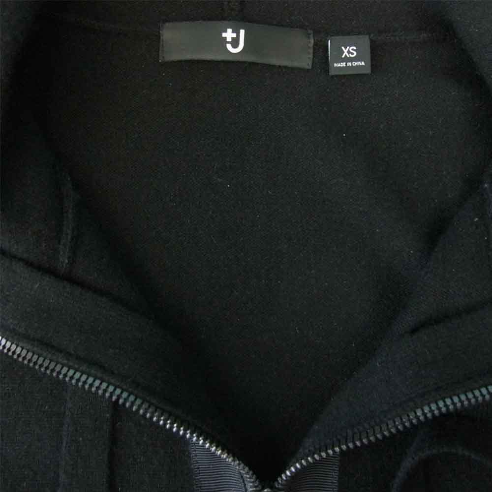 UNIQLO +J ユニクロ 351-445804 ジルサンダー カシミヤ ブレンド パーカ ブラック系 XS【美品】【中古】