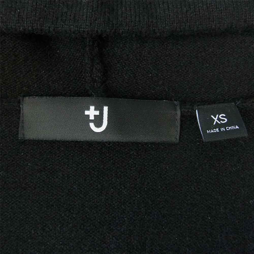 UNIQLO +J ユニクロ 351-445804 ジルサンダー カシミヤ ブレンド パーカ ブラック系 XS【美品】【中古】