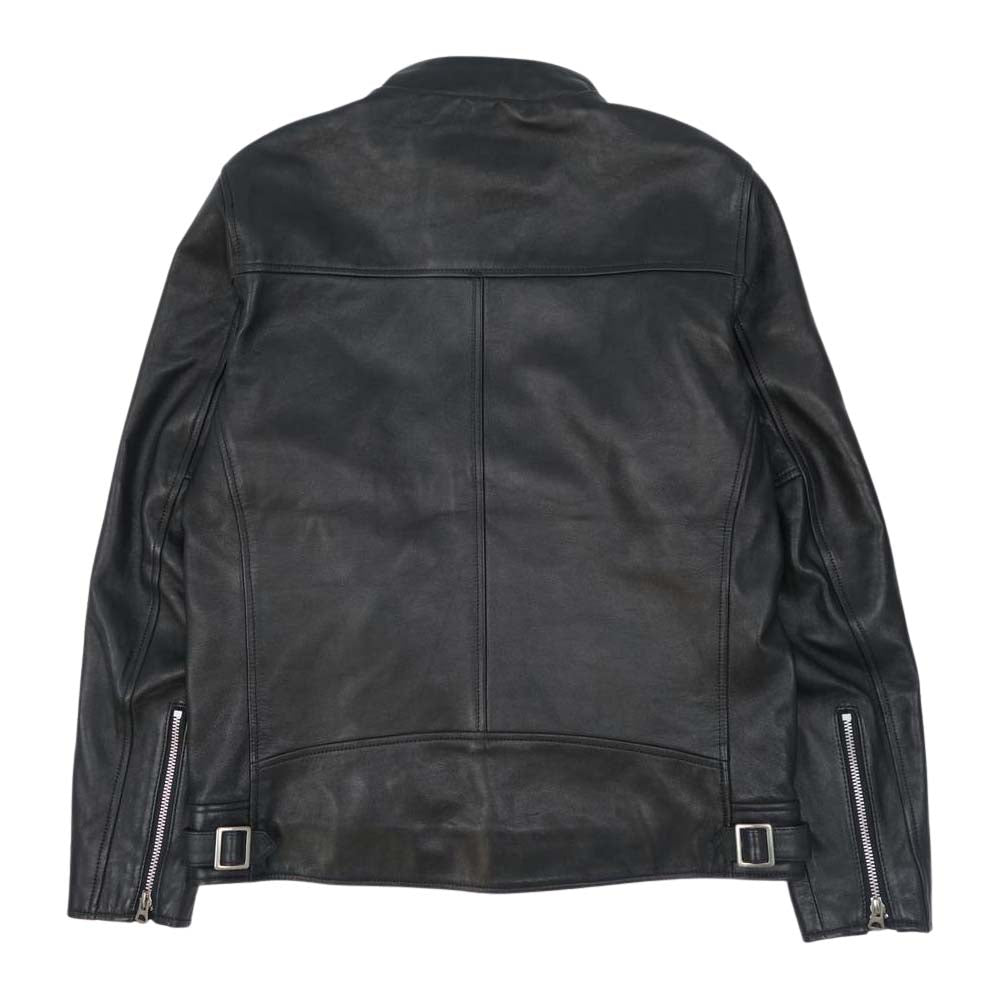 schott ショット 3101048 NEW DOUBLE BREST RIDERS ニュー ダブル ブレスト ラムレザー ライダース ジャケット ブラック系 L【美品】【中古】