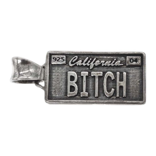 TRAVIS WALKER トラヴィスワーカー ライセンスプレート BITCH シルバー系【中古】
