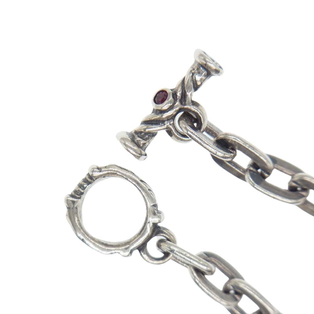 TRAVIS WALKER トラヴィスワーカー オーバルリンク ネックレス シルバー系【中古】