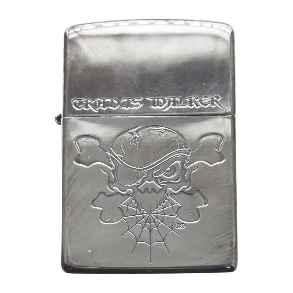 TRAVIS WALKER トラヴィスワーカー ギャランティカード付属 ジッポ ZIPPO シルバー系【中古】