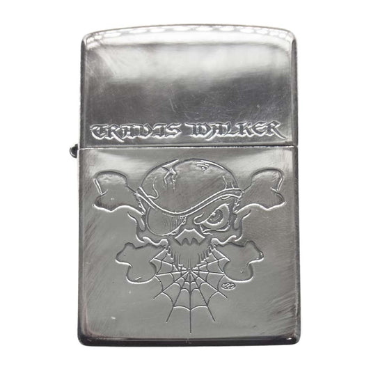 TRAVIS WALKER トラヴィスワーカー ギャランティカード付属 ジッポ ZIPPO シルバー系【中古】