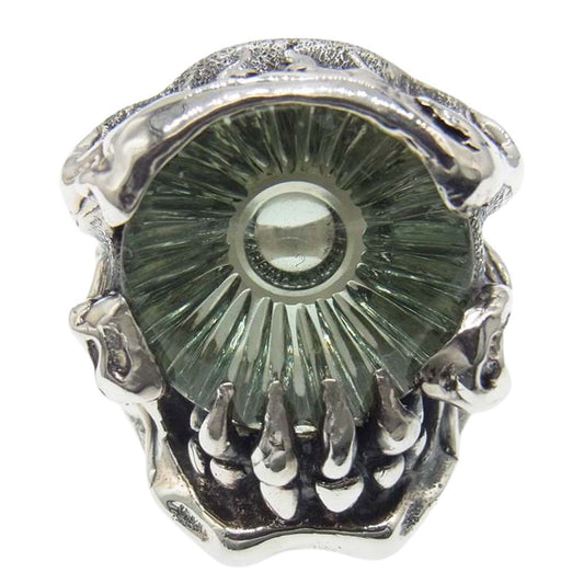 TRAVIS WALKER トラヴィスワーカー チョンプス スカル サイクロプス フレイム カスタム リング シルバー系 22号【中古】