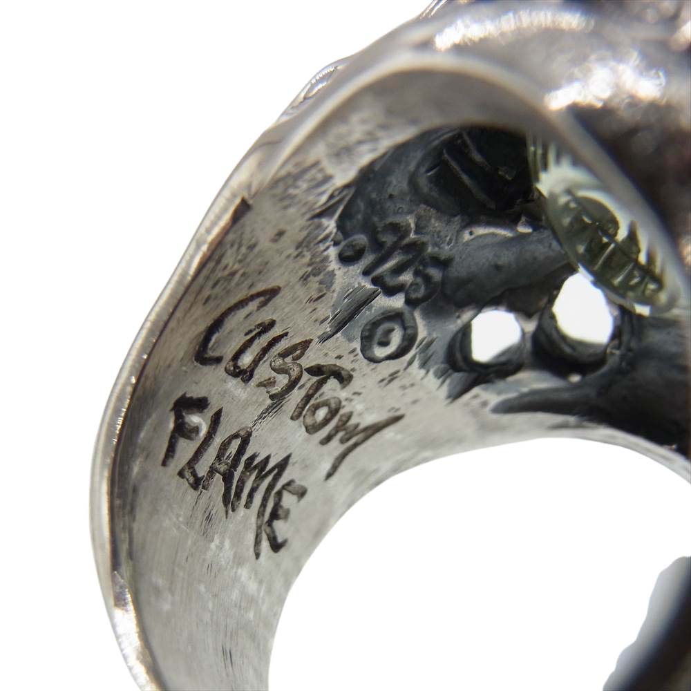 TRAVIS WALKER トラヴィスワーカー チョンプス スカル サイクロプス フレイム カスタム リング シルバー系 22号【中古】