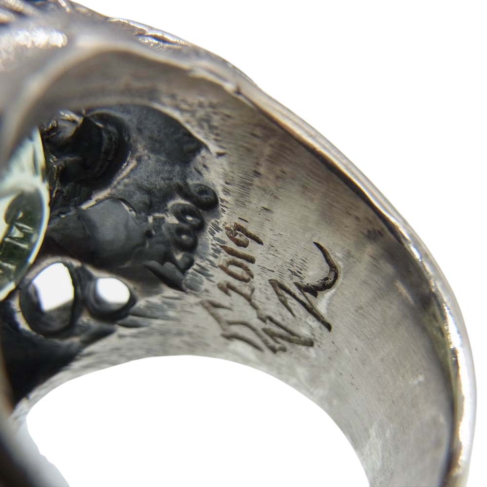 TRAVIS WALKER トラヴィスワーカー チョンプス スカル サイクロプス フレイム カスタム リング シルバー系 22号【中古】