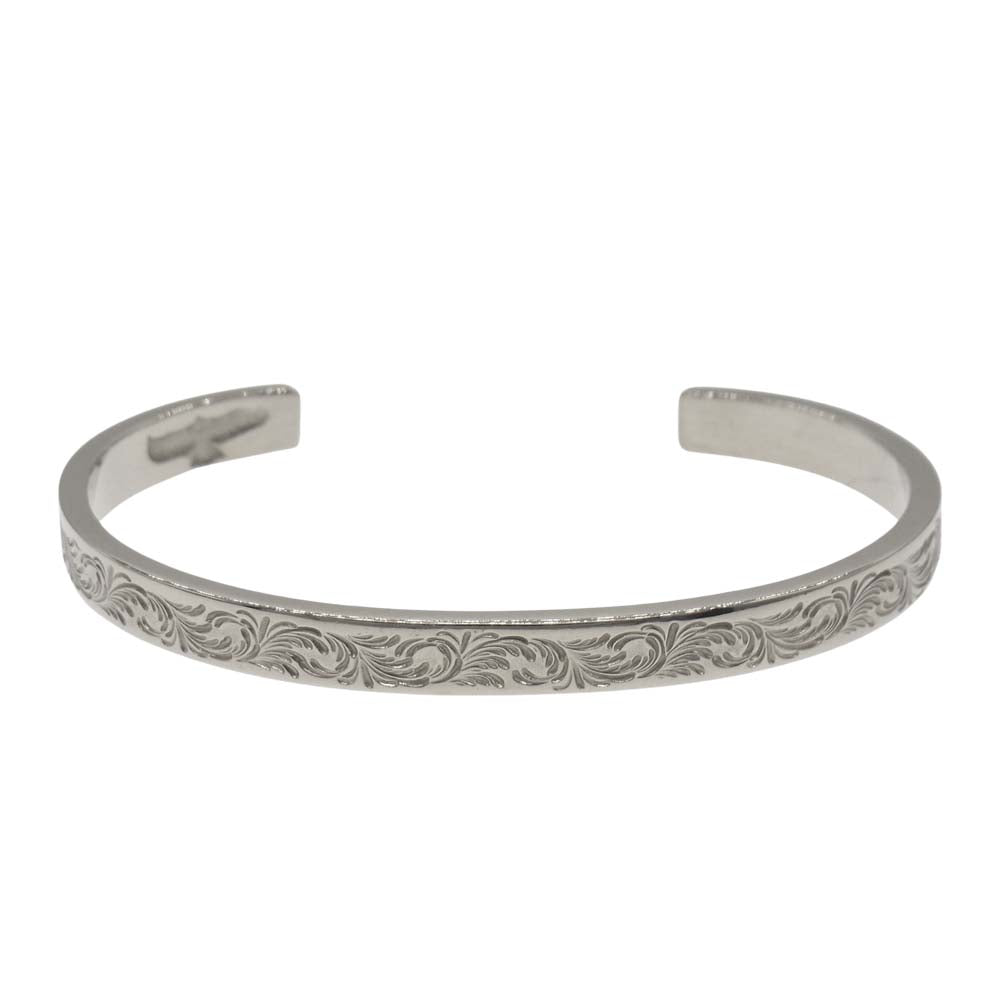 TARO WASHIMI ワシミタロウ 鷲見太郎 K18WG L arabesque design 5mm bangle アラベスク バングル ゴールド系【中古】