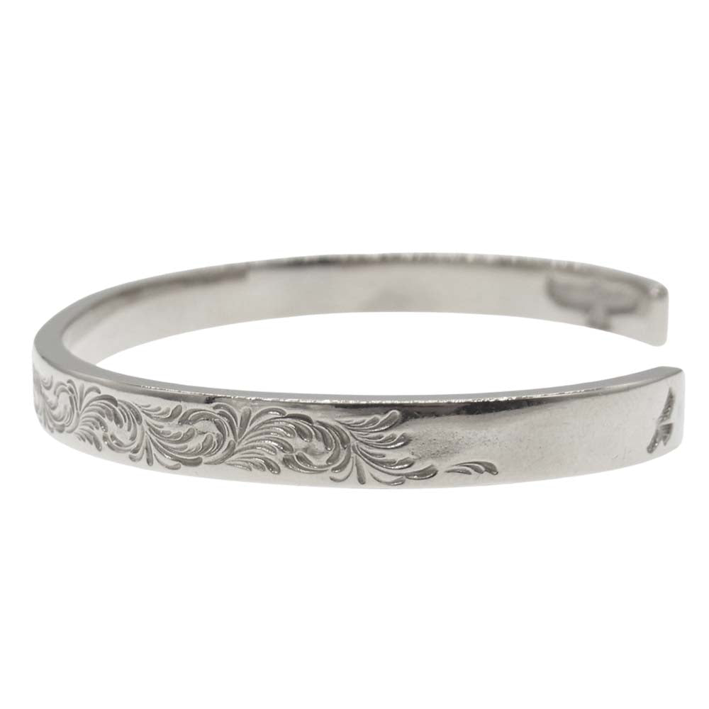 TARO WASHIMI ワシミタロウ 鷲見太郎 K18WG L arabesque design 5mm bangle アラベスク バングル ゴールド系【中古】