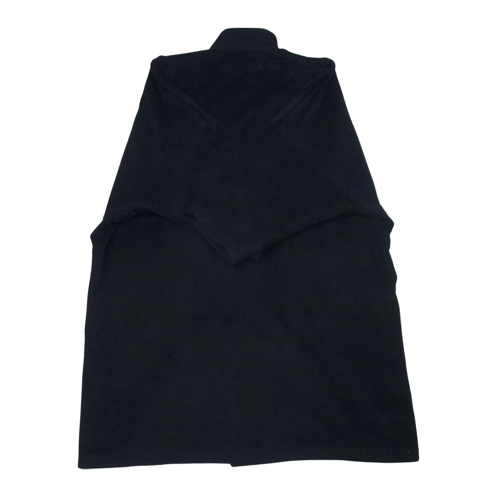 ISSEY MIYAKE イッセイミヤケ 18AW ME83FA066 MEN リバーシブル ストライプ ウール混 ビッグシルエット コート ブラック系 ブルー系 1【美品】【中古】