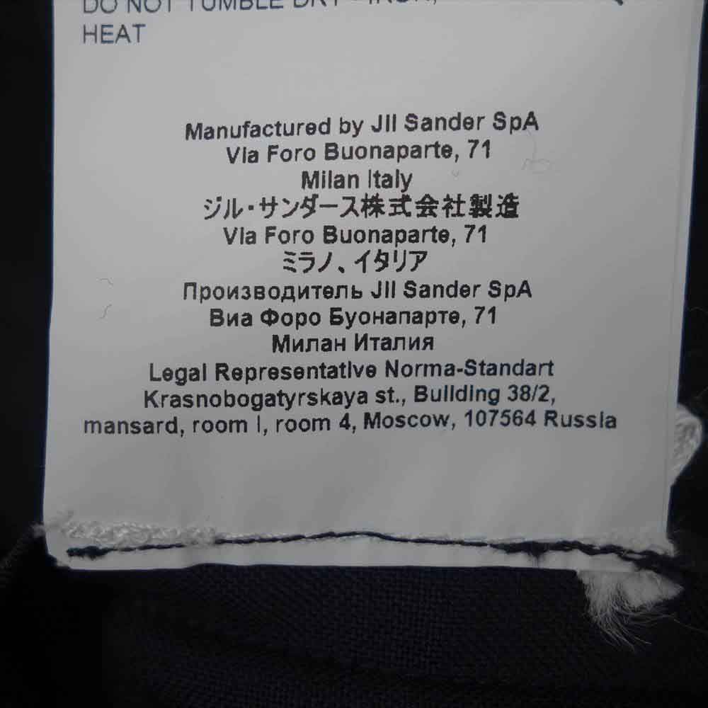 JIL SANDER ジルサンダー 20SS JSIQ200201 国内正規品 モヘア混 セットアップ ヴァージンウール 2B テーラード ジャケット スーツ ネイビー系 48【美品】【中古】