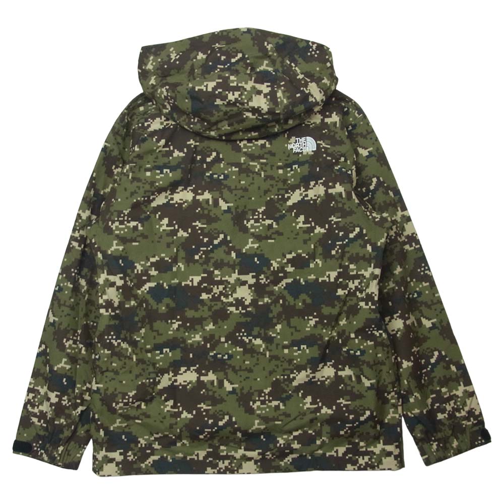 THE NORTH FACE ノースフェイス NP61845 Novelty Scoop Jacket ノベルティー スクープ ジャケット デジタルカモ柄 カーキ系 S【美品】【中古】