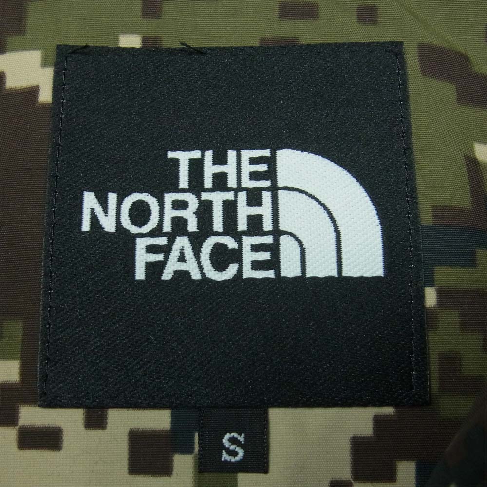 THE NORTH FACE ノースフェイス NP61845 Novelty Scoop Jacket ノベルティー スクープ ジャケット デジタルカモ柄 カーキ系 S【美品】【中古】