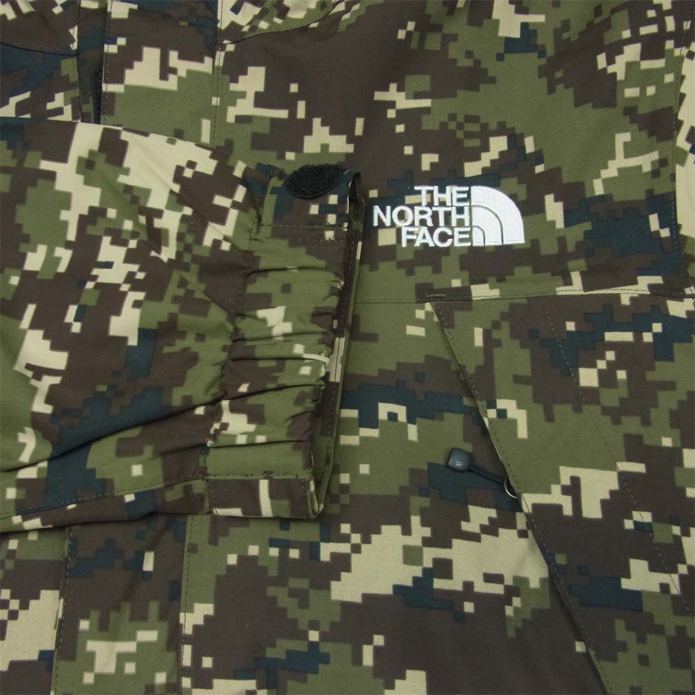 THE NORTH FACE ノースフェイス NP61845 Novelty Scoop Jacket ノベルティー スクープ ジャケット デジタルカモ柄 カーキ系 S【美品】【中古】