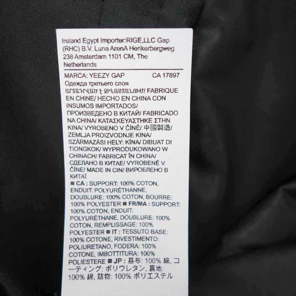 イージー Gap ギャップ YZY GAP ROUND JACKET ラウンド ジャケット Kanye West カニエウエスト ブラック系 XL【中古】