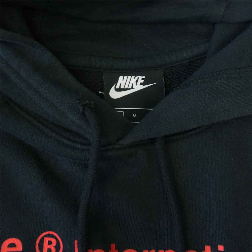 NIKE ナイキ CJ4864-010 Swoosh French Terry Pullover Hoodie スウッシュ フレンチテリー プルオーバーフーディ パーカー ブラック系 L【中古】