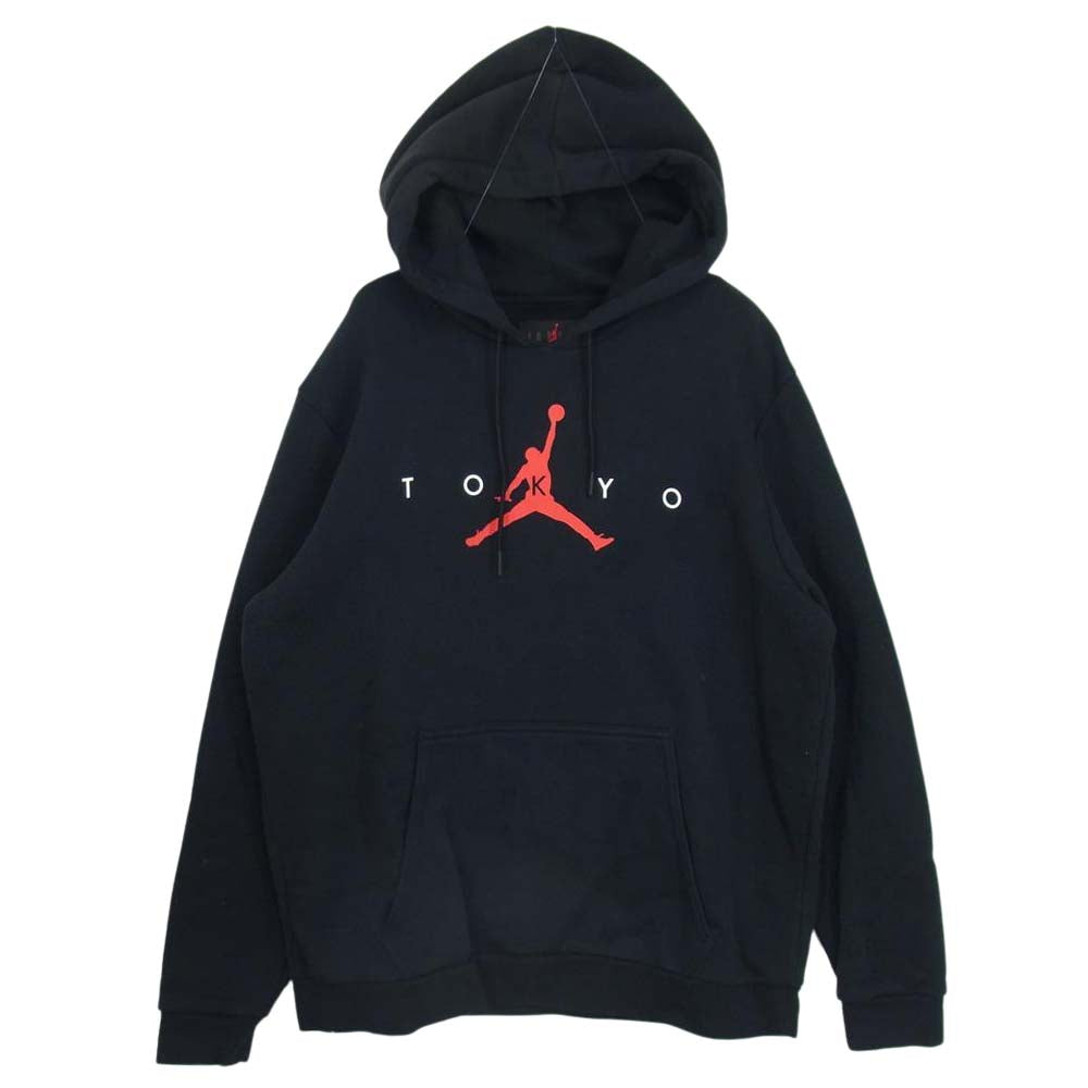 NIKE ナイキ da7303-010 JORDAN BRAND TOKYO ジョーダン トウキョウ ジャンプマン プルオーバー フーディ パーカー ブラック系 XXL【中古】