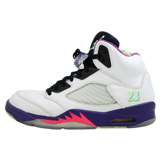 NIKE ナイキ DB3335-100 AIR JORDAN 5 RETRO エアジョーダン 5 レトロ BEL-AIR ベルエア スニーカー ホワイト系 27.5cm【中古】