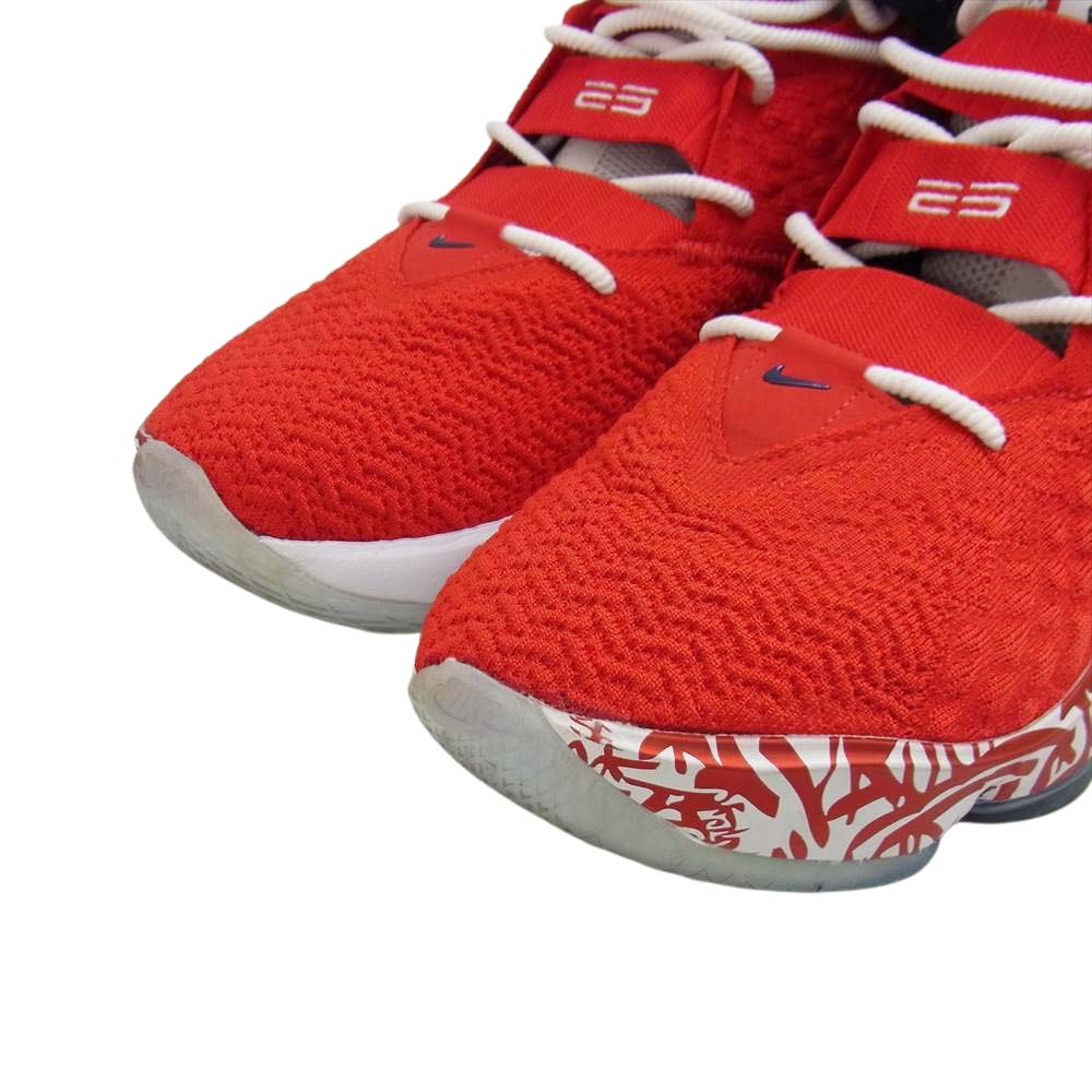 NIKE ナイキ CT6047-600 Lebron XVII UNIVERSITY RED グラフィティ ナイキ レブロン バッシュ スニーカー レッド系 29cm【中古】