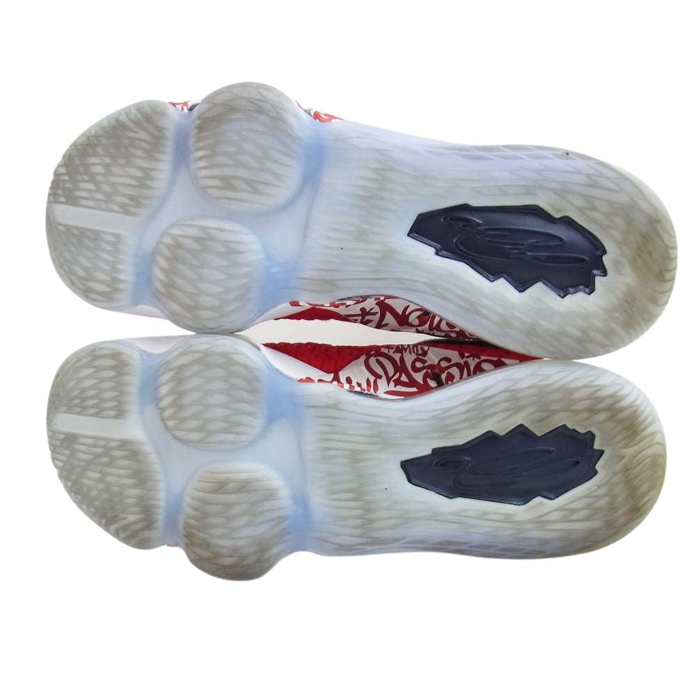 NIKE ナイキ CT6047-600 Lebron XVII UNIVERSITY RED グラフィティ ナイキ レブロン バッシュ スニーカー レッド系 29cm【中古】