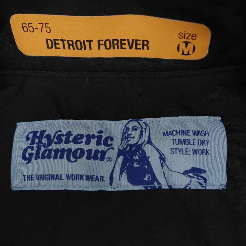 HYSTERIC GLAMOUR ヒステリックグラマー 02172AH08 HYS VILLAGE 半袖 エンジニア シャツ ブラック系 M【中古】
