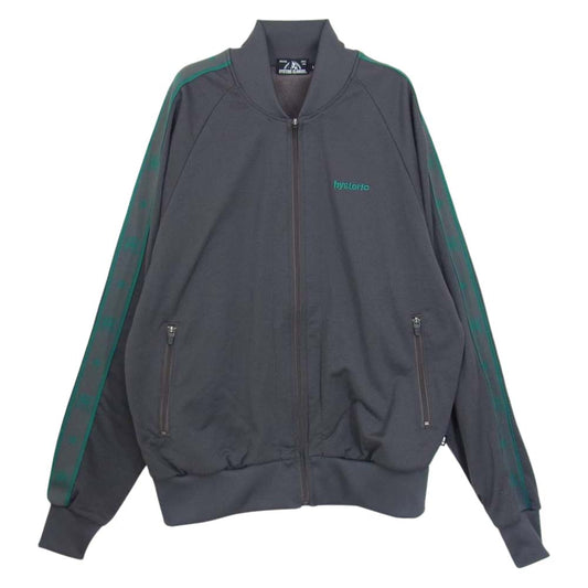 HYSTERIC GLAMOUR ヒステリックグラマー 02172CJ04 NEWS PAPER GIRL LOGO刺繍 JP トラック ジャケット グレー系 M【中古】