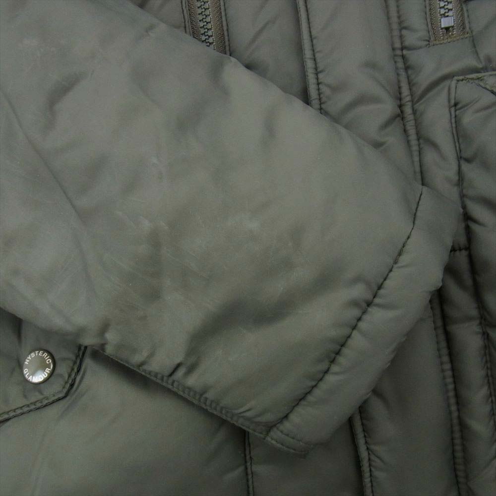 HYSTERIC GLAMOUR ヒステリックグラマー 0234AB02 PRIMALOFT JACKET ワッペン付 中綿プリマロフト ジャケット カーキ系 M【中古】