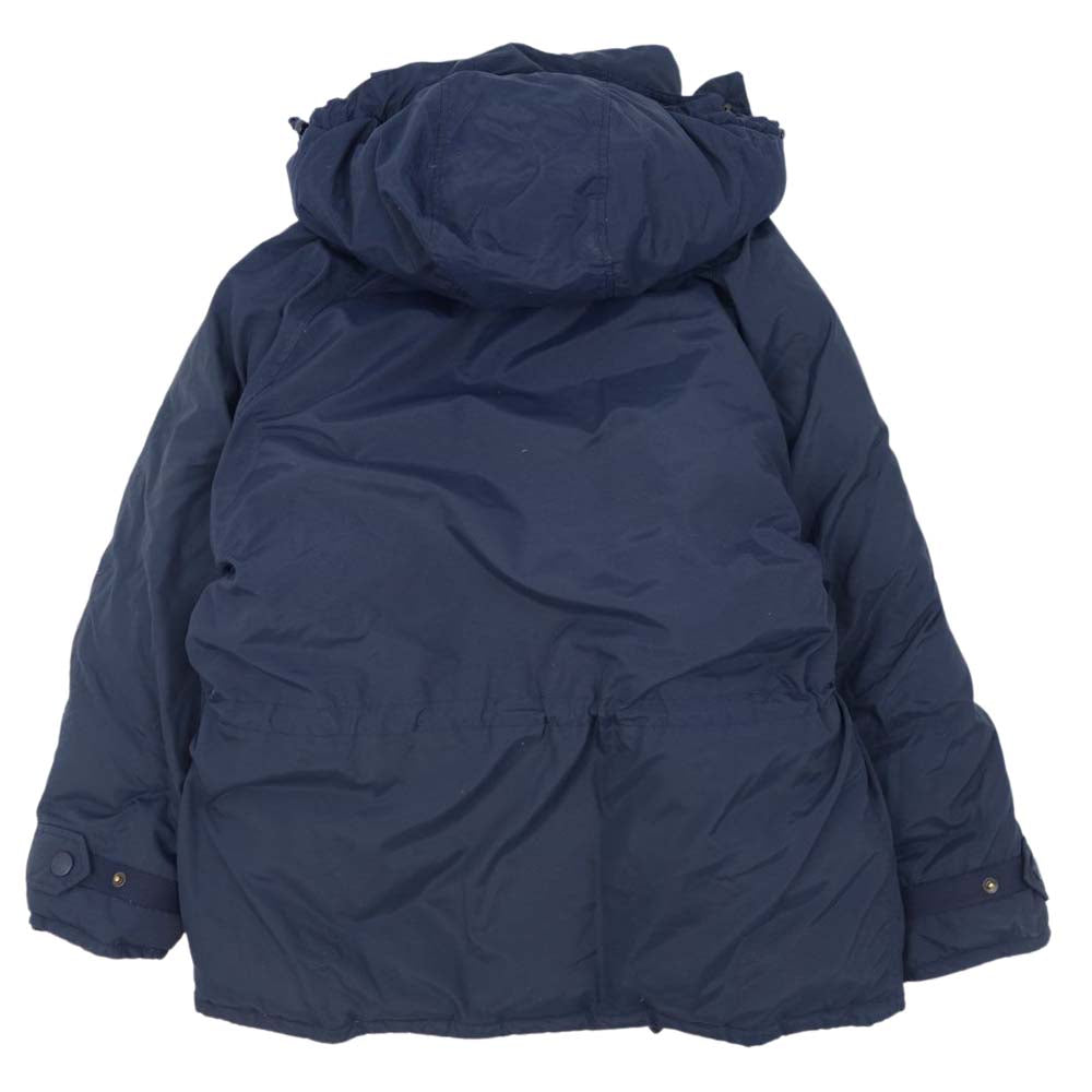 Eddie Bauer エディー・バウアー 90s~00sフード ダウン ジャケット ネイビー系 M【中古】