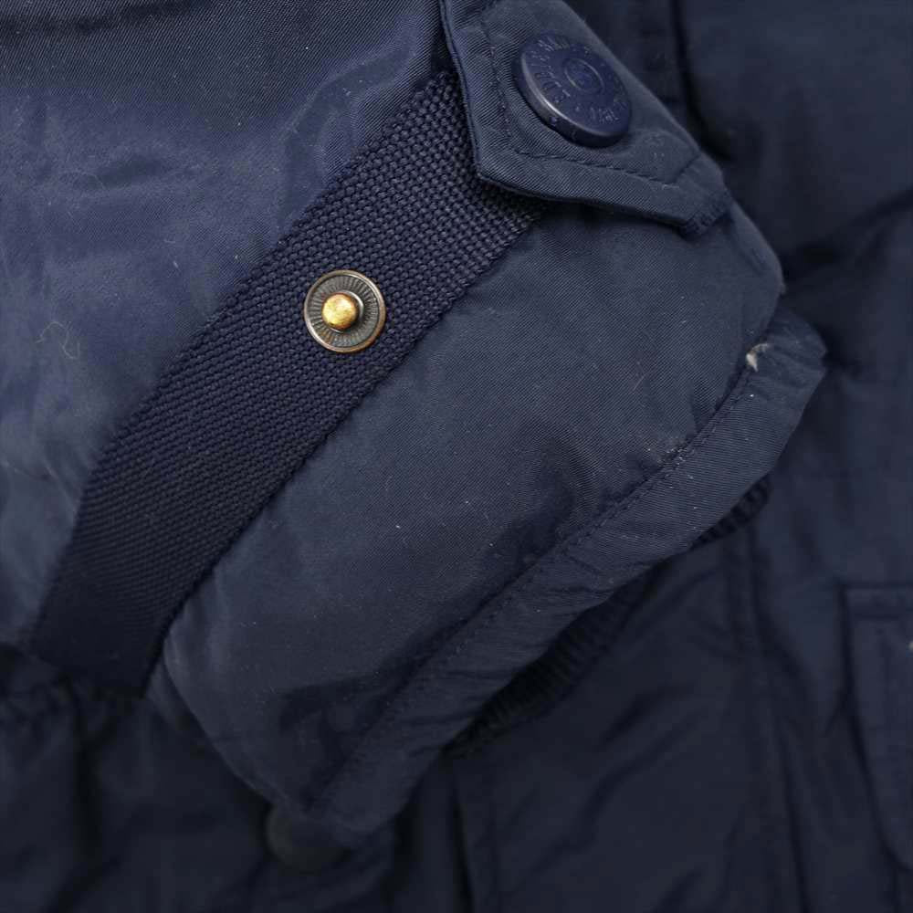 Eddie Bauer エディー・バウアー 90s~00sフード ダウン ジャケット ネイビー系 M【中古】