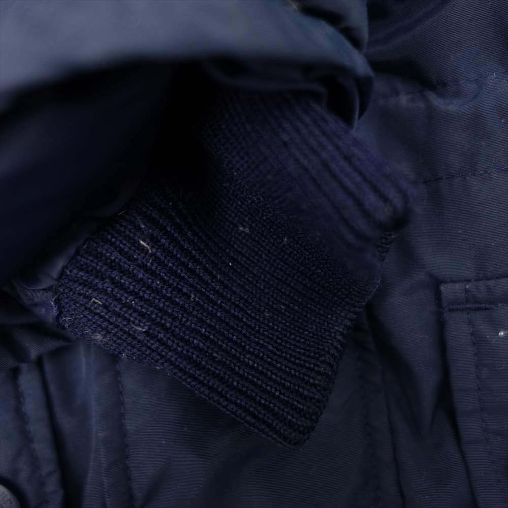 Eddie Bauer エディー・バウアー 90s~00sフード ダウン ジャケット ネイビー系 M【中古】