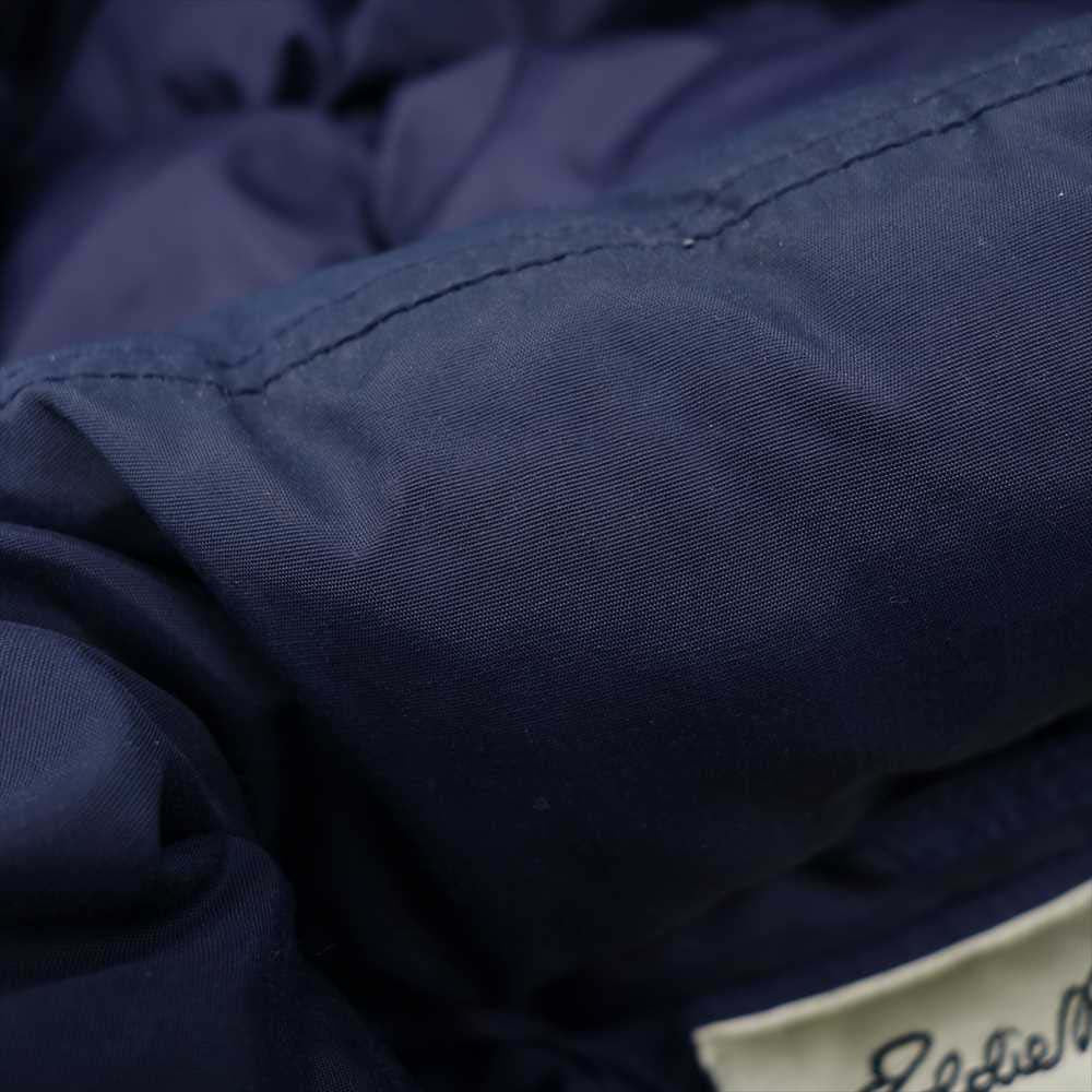 Eddie Bauer エディー・バウアー 90s~00sフード ダウン ジャケット ネイビー系 M【中古】