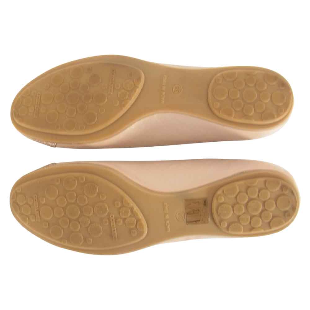 JIMMY CHOO ジミーチュウ GLITTER 143 グリッタートゥ フラットパンプス バレエシューズ  ピンク系 38【中古】