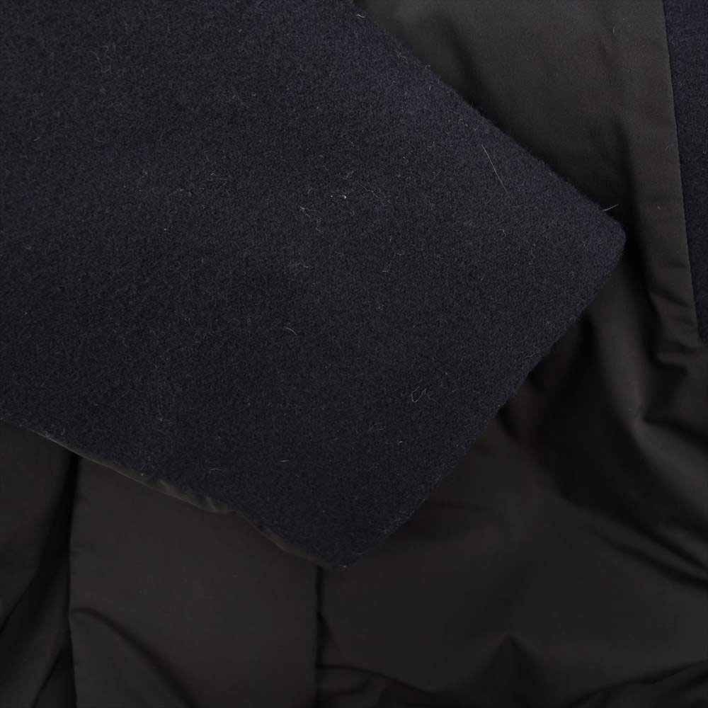ENFOLD エンフォルド 20AW 300DA230-1680 PE ツイル ウール ダウン コート ブラック系 ネイビー系 38【中古】