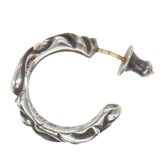 CHROME HEARTS クロムハーツ（原本無） スクロール フープ ピアス シルバー系【中古】