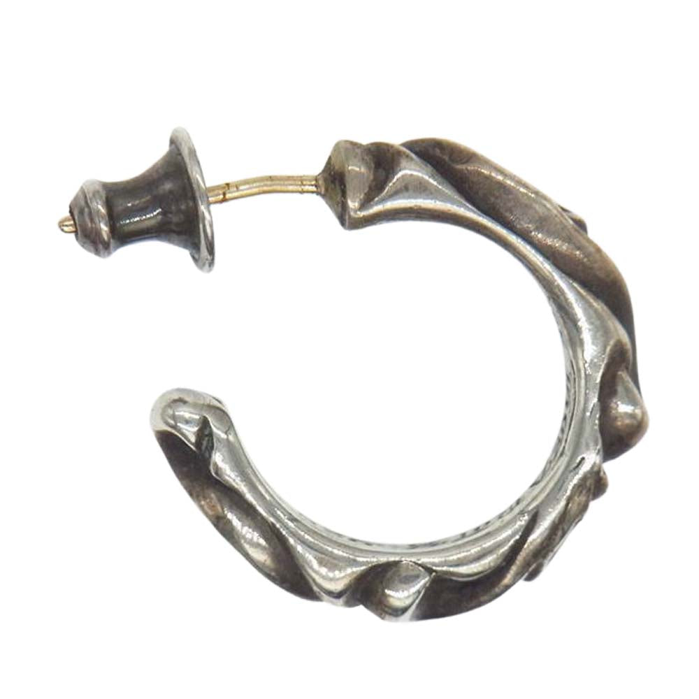 CHROME HEARTS クロムハーツ（原本無） スクロール フープ ピアス シルバー系【中古】