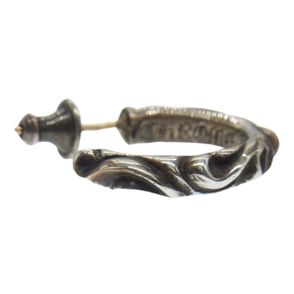 CHROME HEARTS クロムハーツ（原本無） スクロール フープ ピアス シルバー系【中古】
