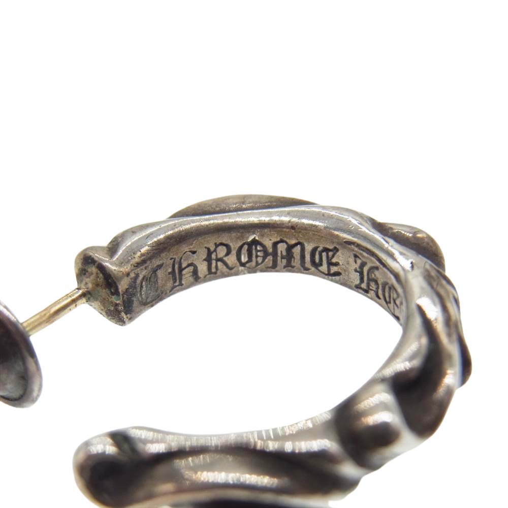 CHROME HEARTS クロムハーツ（原本無） スクロール フープ ピアス シルバー系【中古】