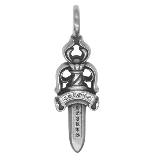 CHROME HEARTS クロムハーツ（原本無） DBL DAGGER ダブルダガー ペンダントトップ シルバー系【中古】