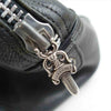 CHROME HEARTS クロムハーツ（原本無） GYM BAG ジムバッグ セメタリー クロスパッチ ミディアム レザー バッグ ブラック系 表記無し【中古】