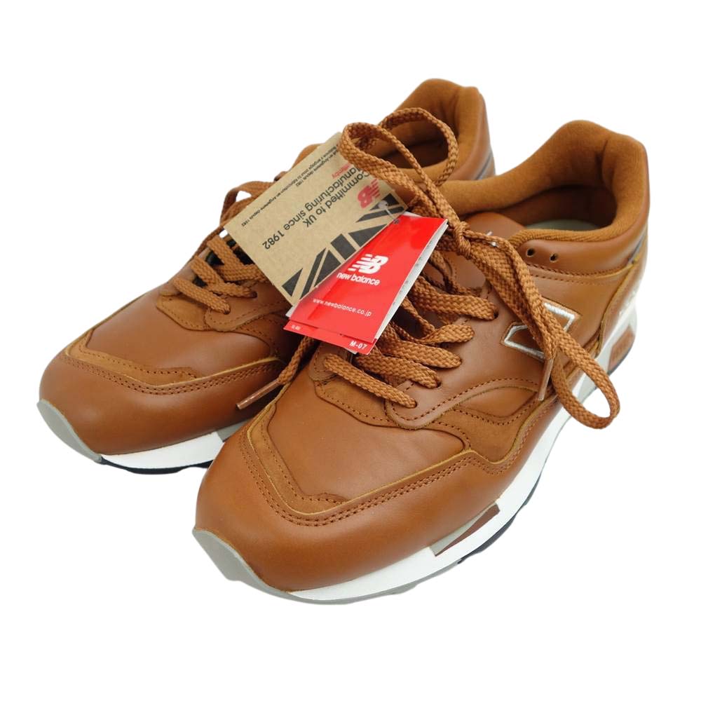 NEW BALANCE ニューバランス M1500 TN made in ENGLAND メイドイン イングランド UK ブラウン レザー スニーカー ブラウン系 US8.5D【新古品】【未使用】【中古】