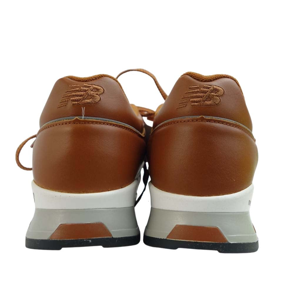 NEW BALANCE ニューバランス M1500 TN made in ENGLAND メイドイン イングランド UK ブラウン レザー スニーカー ブラウン系 US8.5D【新古品】【未使用】【中古】