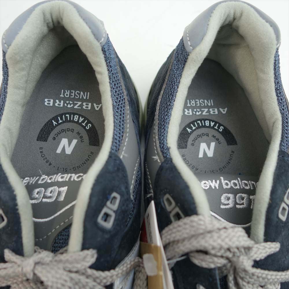 NEW BALANCE ニューバランス M991 NV made in ENGLAND メイドイン イングランド UK ネイビー スニーカー ネイビー系 US8.5D【新古品】【未使用】【中古】