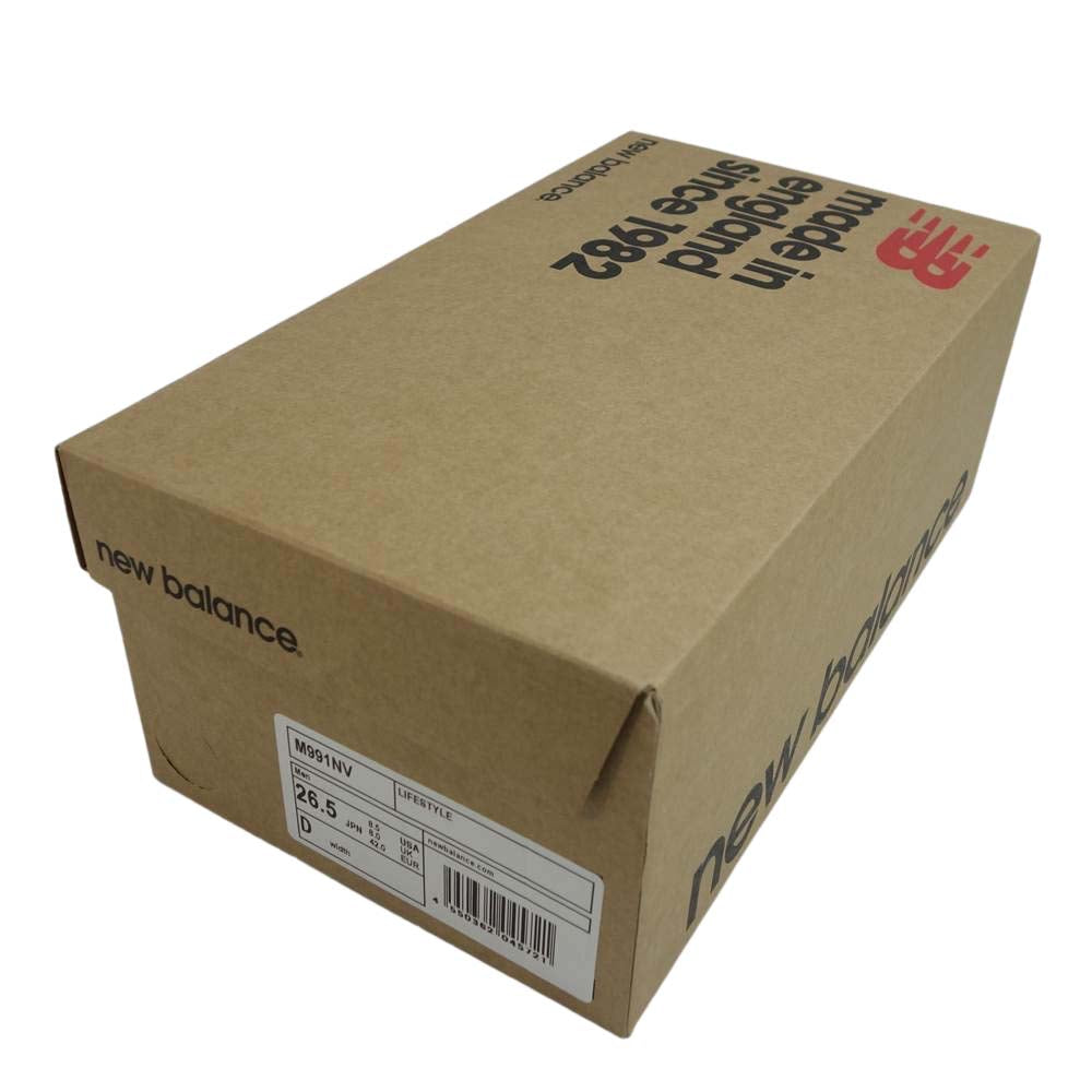 NEW BALANCE ニューバランス M991 NV made in ENGLAND メイドイン イングランド UK ネイビー スニーカー ネイビー系 US8.5D【新古品】【未使用】【中古】