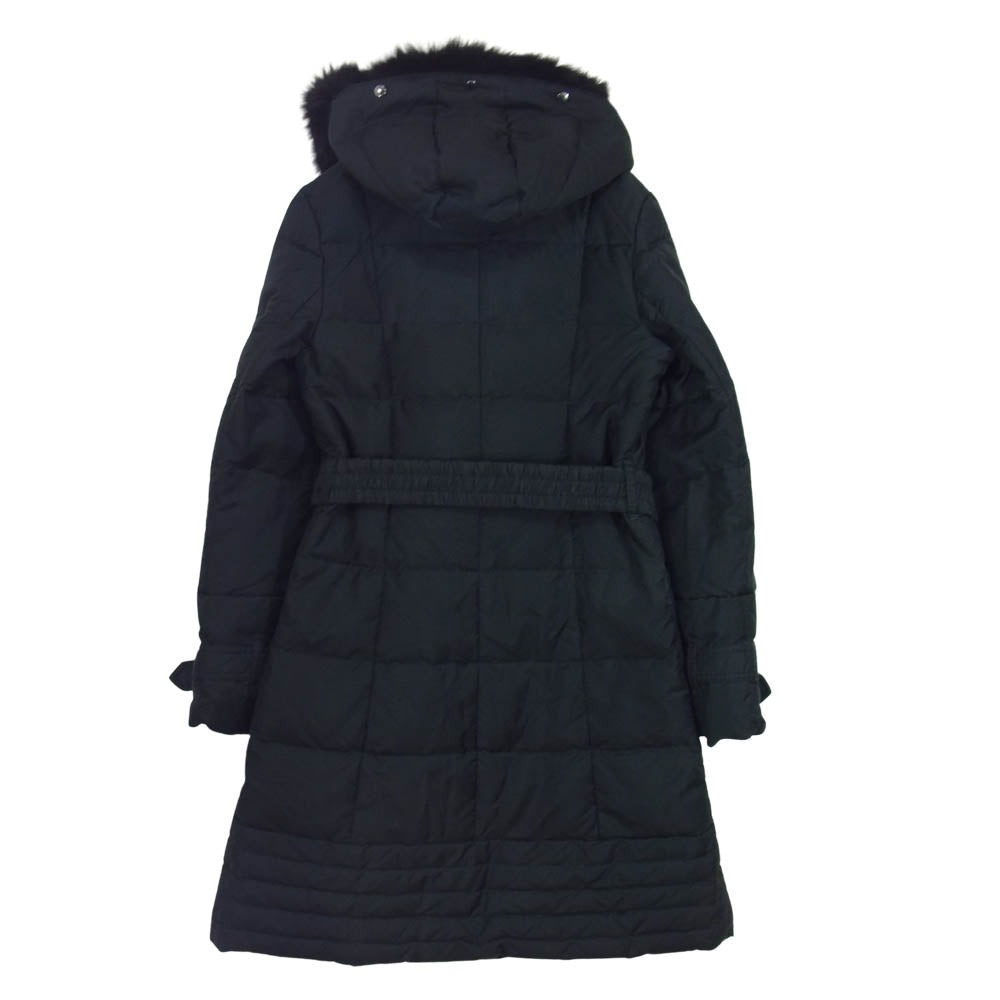 BURBERRY バーバリー 国内正規品 LONDON ロンドン レディース ノバチェック ダウン コート ブラック系 40【中古】
