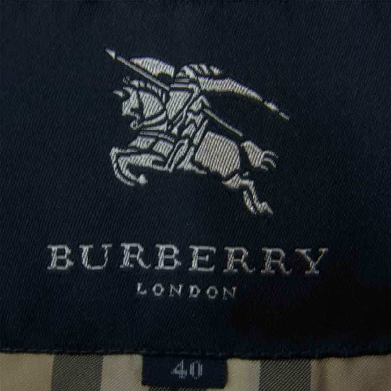 BURBERRY バーバリー 国内正規品 LONDON ロンドン レディース ノバチェック ダウン コート ブラック系 40【中古】