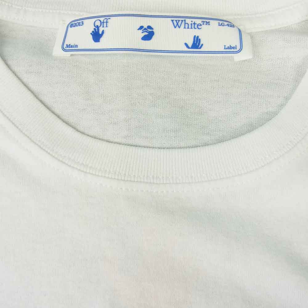 OFF-WHITE オフホワイト OMAF21-671 国内正規品 CARAV PAINTIING L/S TEE 12 OMAB001F21JER0040184 長袖Ｔシャツ ホワイト系 L【新古品】【未使用】【中古】