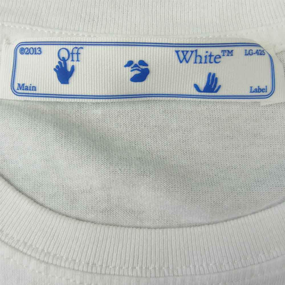 OFF-WHITE オフホワイト OMAF21-671 国内正規品 CARAV PAINTIING L/S TEE 12 OMAB001F21JER0040184 長袖Ｔシャツ ホワイト系 L【新古品】【未使用】【中古】