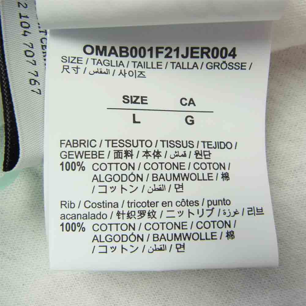 OFF-WHITE オフホワイト OMAF21-671 国内正規品 CARAV PAINTIING L/S TEE 12 OMAB001F21JER0040184 長袖Ｔシャツ ホワイト系 L【新古品】【未使用】【中古】